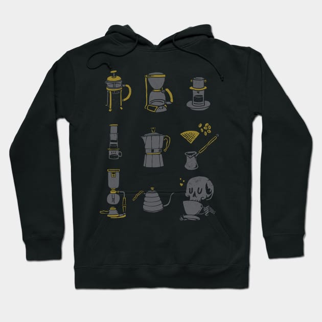 Coffee Equipment Hoodie by quilimo